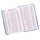 KJV Bijbel Giant Print Standaardformaat Kunstleer, Aqua/Blauw