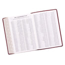 KJV Bible Super Giant Print Faux Leather, Burgundy