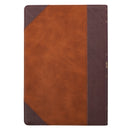 KJV Bible Thinline LP Faux Leather, Brown Two-tone