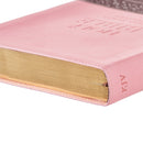 KJV Bible Thinline LP Faux Leather, Brown/Pink