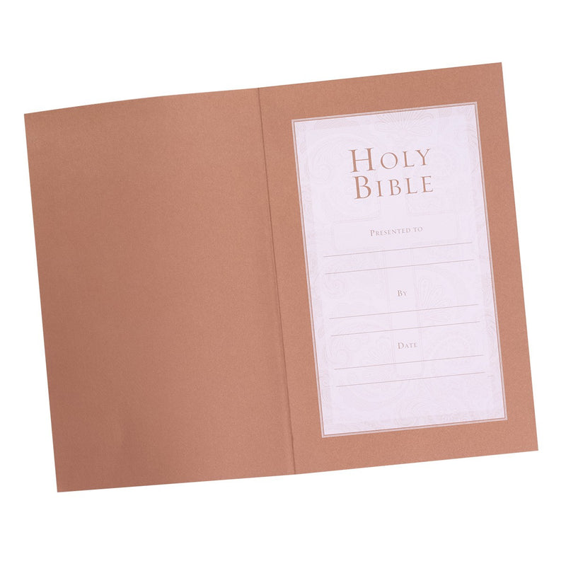 KJV Bible Gift & Award Faux Leather, Antique Gold