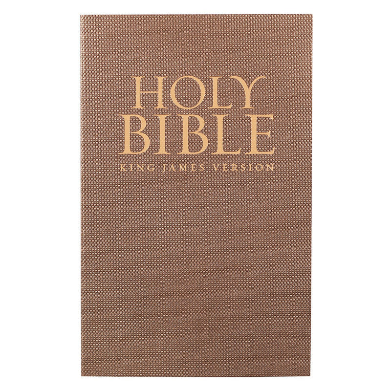 KJV Bible Gift & Award Faux Leather, Antique Gold