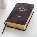 KJV Bible Giant Print Standard-size Faux Leather, Dark Brown