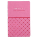 KJV Bible Gift Edition Faux Leather, Pink
