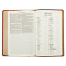 KJV Bible Gift Edition Faux Leather, Saddle Tan