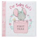 Our Baby Girl's First Year Padded Hardcover Memory Book 