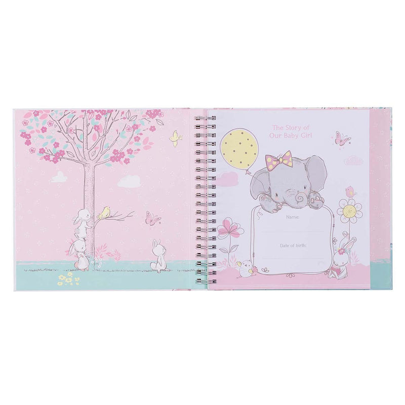 Our Baby Girl's First Year Padded Hardcover Memory Book