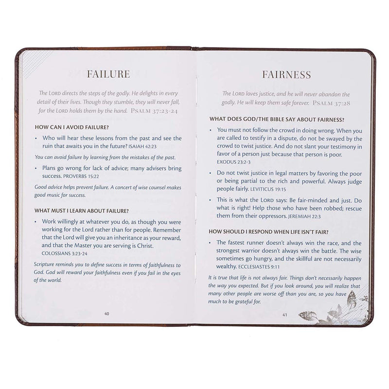 Gift Book Wisdom from the Word for Men Faux Leather