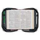 Strong & Courageous Josh. 1:9 Bible Cover Gray. LARGE