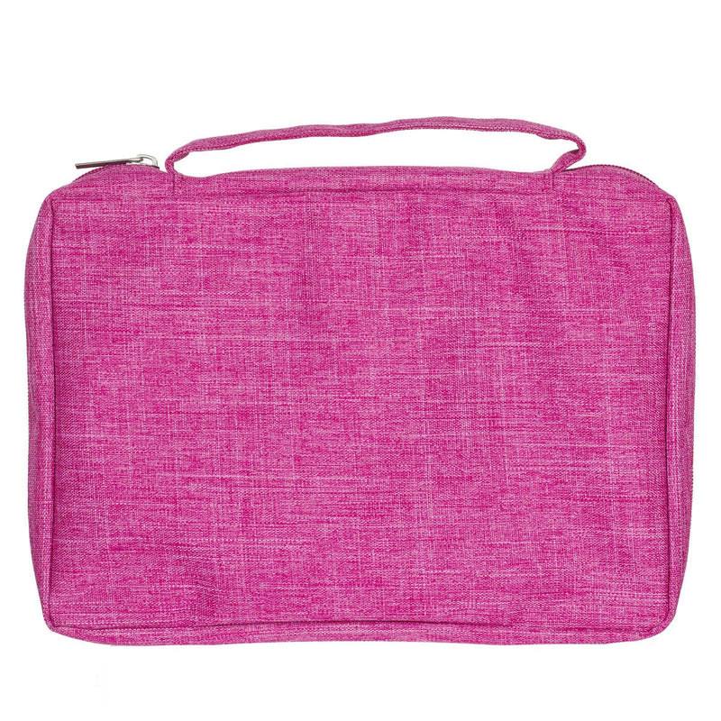 Ichthus Patch Pink Bible Cover. XL