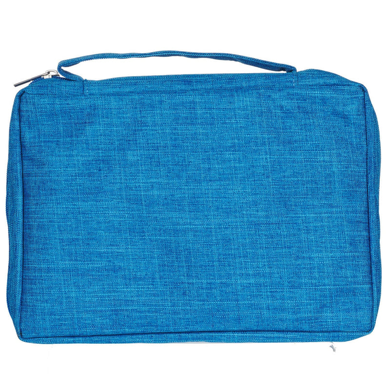 Ichthus Patch Blue Bible Cover. LARGE