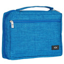 Ichthus Patch Blue Bible Cover. LARGE