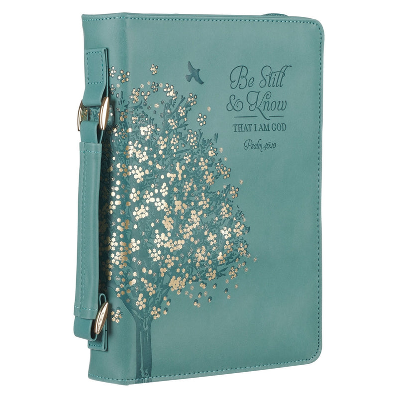 Be Still Ps. 46:10 Bible Cover Fashion Teal MEDIUM