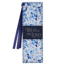 Trust Prov. 3:5 Bladwijzer Kunstleer Blauw Bloemenmotief