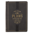 I Know the Plans Jer. 29:11 Journal Classic Zip Black