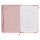 Everything Beautiful Ecc. 3:11 Journal Classic Zip Pink