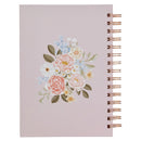 Pink Floral Strength & Dignity Prov. 31:25  Journal Wirebound