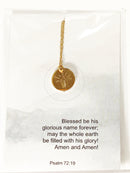 Cross radiant necklace gold stainless steel