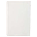 White Faux Leather Large Print Thinl Ind
