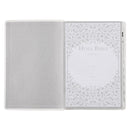 White Faux Leather Large Print Thinl Ind