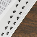White Faux Leather Large Print Thinl Ind