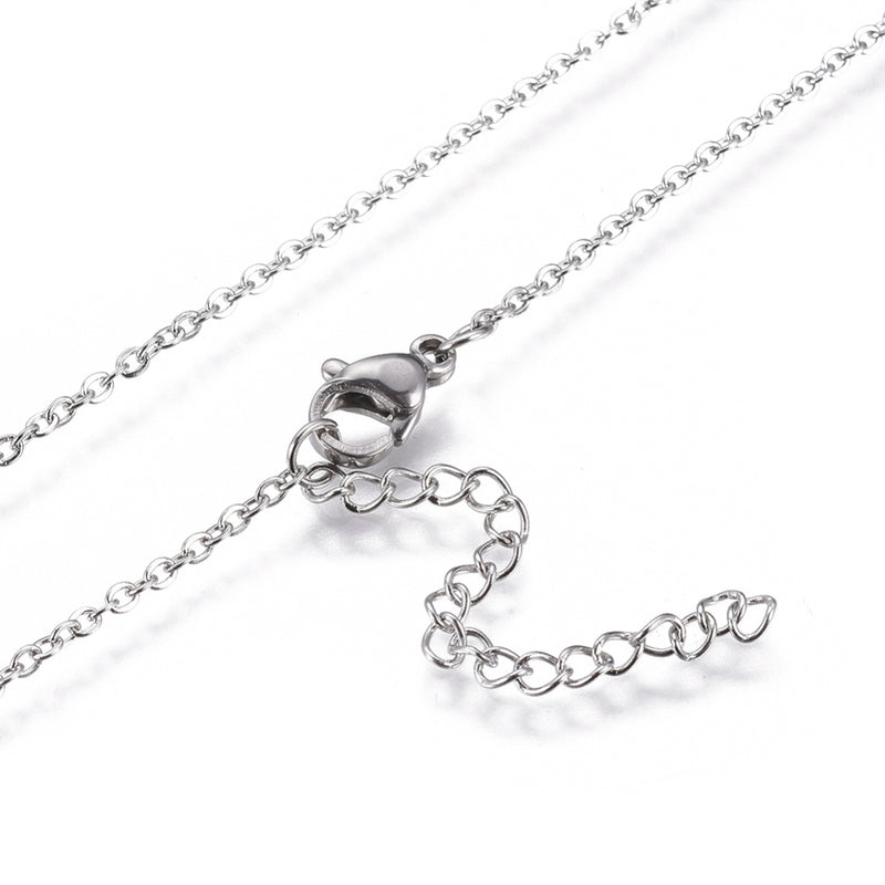 Kruisketting van roestvrij staal 45 cm