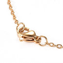 Cross stainless steel necklace 45cm gold-colored