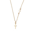 Cross stainless steel necklace 40cm gold-colored