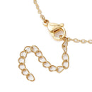 Cross stainless steel necklace 40cm gold-colored