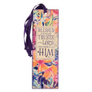 Blessed Is The One Faux Leather Bookmark