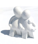 Beeld 7a mijn wereld 7cm wit