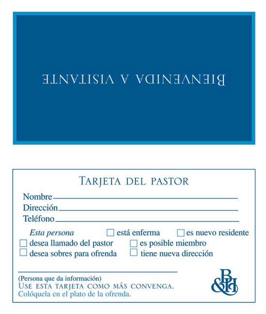 Span-Form-Welcome Visitor (Form WV-7) (Pack Of 100) (Bienvenida A Visitante) 