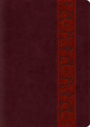ESV Study Bible/Large Print-Mahogany Trellis Design TruTone