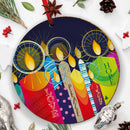 Kaarsen keramische decoratie