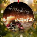 Christmas Candle ceramic decoration