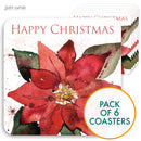Poinsettia coaster