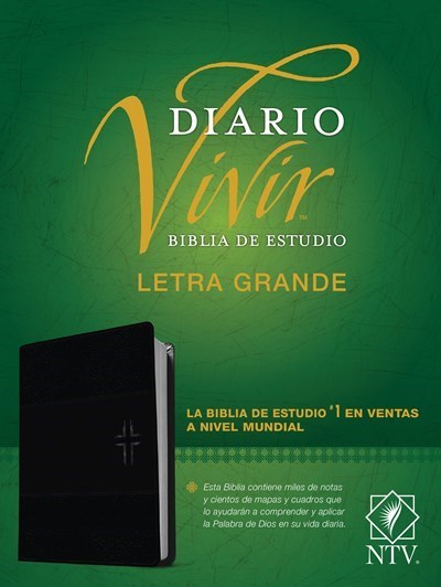 Span-NTV Life Application Study/Large Print (Biblia de Estudio del Diario  Vivir  Letra Grande)-Black LL Indexed 