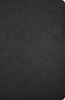 KJV Thinline Bible-Black Genuine Leather Indexed