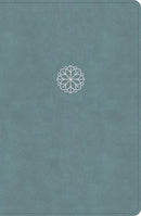 CSB Personal Size Giant Print Bible-Earthen Teal LeatherTouch