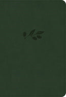 KJV Large Print Compact Reference Bible-Olive LeatherTouch