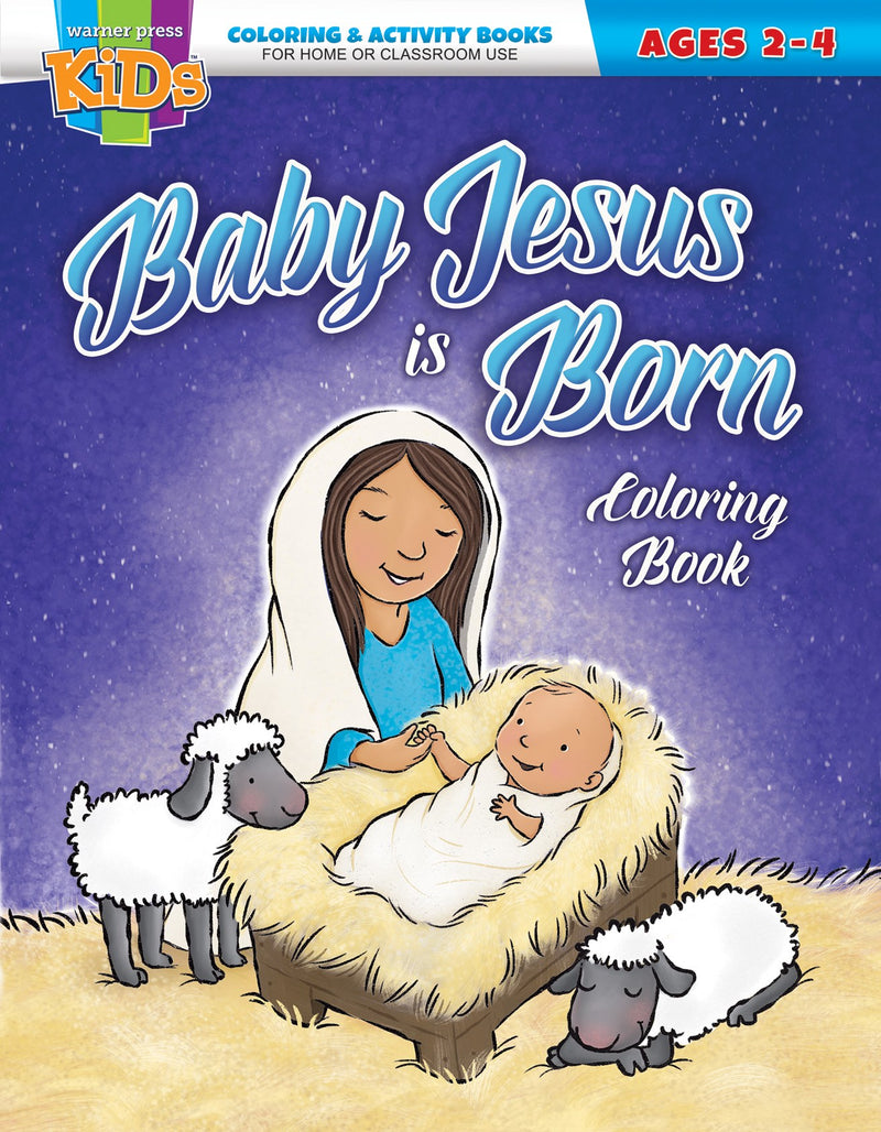 Baby Jesus Is Born Coloring & Activity Book (Ages 2-4)