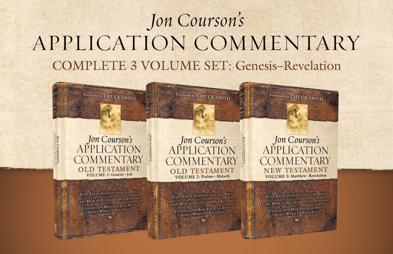 Jon Courson's Application Commentary  Complete 3-Volume Set: Genesis-Revelation
