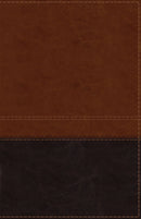 NIV Giant Print Reference Bible (Comfort Print)-Brown LeatherSoft Indexed