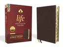 NIV Life Application Study Bible/Large Print (Third Edition)-Burgundy Bonded Leather Indexed