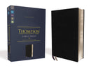 NIV Thompson Chain-Reference Bible/Large Print (Comfort Print)-Black European Bonded Leather