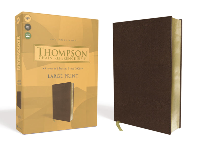 KJV Thompson Chain-Reference Bible/Large Print-Brown Leathersoft
