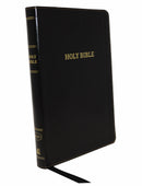 KJV Thinline Bible/Large Print (Comfort Print)-Black Leathersoft