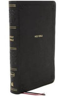 NKJV Compact Large Print Reference Bible (Comfort Print)-Black Leathersoft