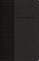 Span-RVR 1960 Large Print Compact Bible (Santa Biblia Letra Grande/Tamano Compacto)-Black Leathersoft Indexed