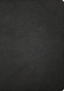 CSB Single-Column Wide Margin Bible (Handcrafted Collection)-Black Premium Leather